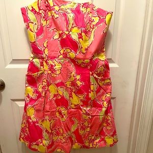 Lilly Pulitzer strapless dress with pockets